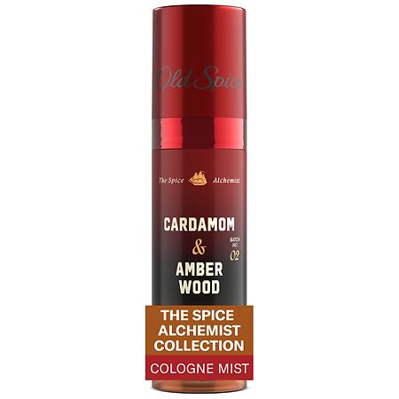 Old Spice Cologne Mist for Men, The Spice Alchemist Collection Cardamom and Amber Wood