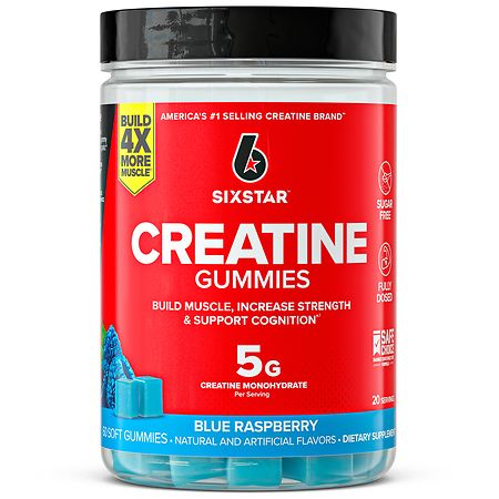Six Star Creatine Gummy Blue Raspberry