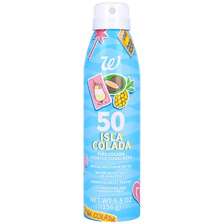 Walgreens Isla Colada Sunscreen Spray SPF 50 Pina Colada