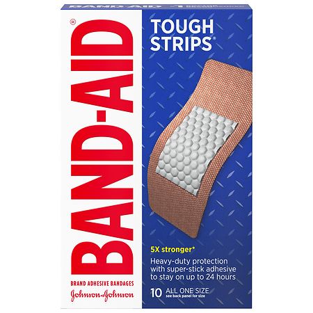 Band-Aid Tough Strips Adhesive Bandages Extra Large