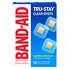 Band-Aid Tru-Stay Clear Spots Discreet Bandages, All One Size 7/8 in x 7/8 in Square-0