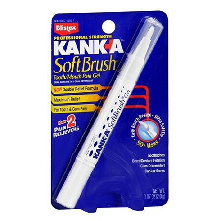 Kanka Soft Brush Tooth/ Mouth Pain Gel Oral Anesthetic/ Oral Astringent