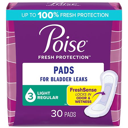 Poise Incontinence Pads 3 (30 Ct)