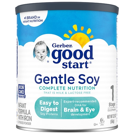Nestle Good Start Supreme DHA & ARA Soy Soy Non-GMO Powder Infant Formula, Stage 1
