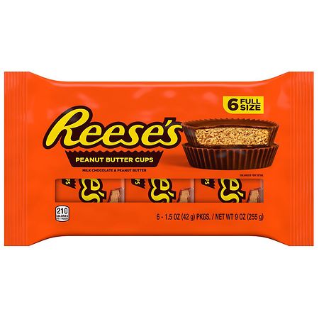 Reese's Peanut Butter Cups, Candy, Packs Milk Chocolate