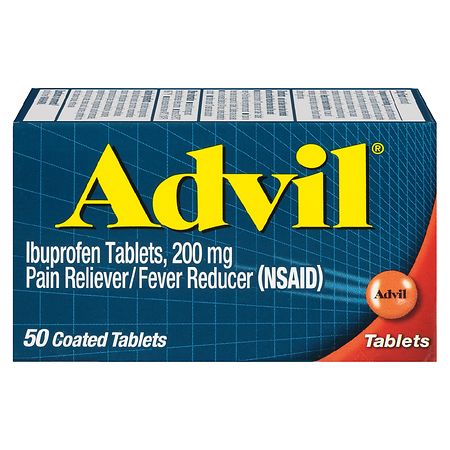 Advil Ibuprofen Pain Reliever/  Fever Reducer Tablets, 200 mg