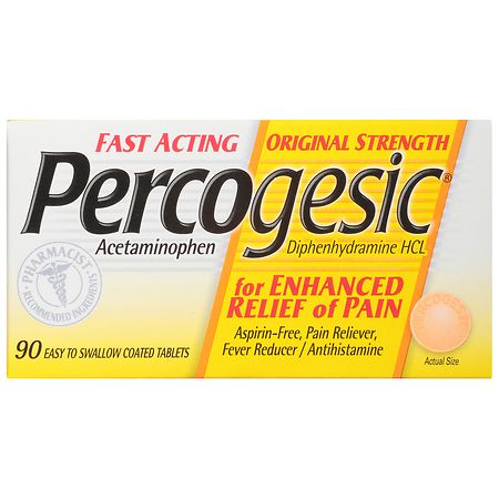 Percogesic Pain Reliever/ Fever Reducer Tablets