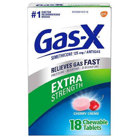 Gas-X Gas Relief Chewable Extra Strength Tablets Cherry Creme