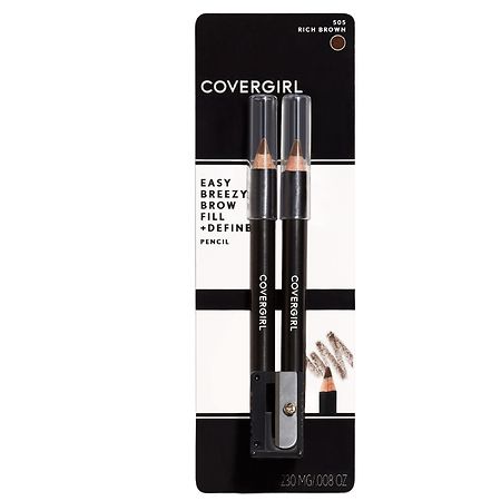 CoverGirl Easy Breezy Brow Fill + Define Pencil Rich Brown 505