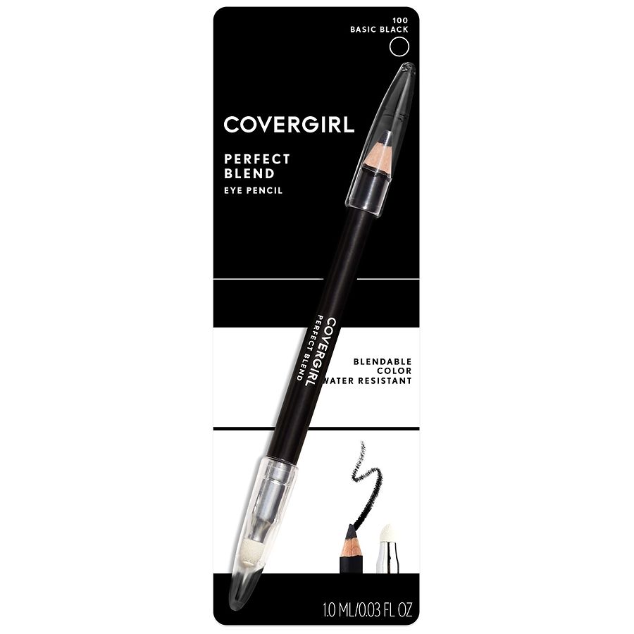 CoverGirl Perfect Blend Eyeliner Pencil, Basic Black 100