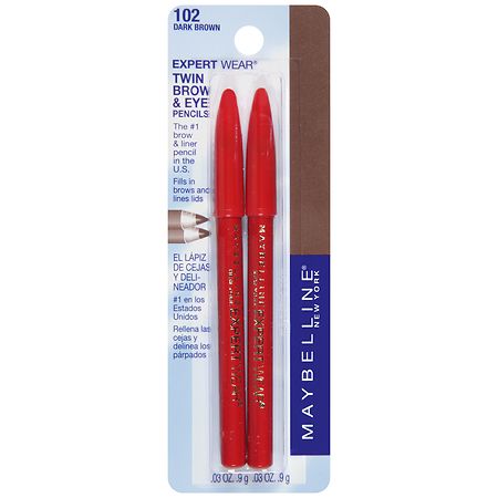 Maybelline ExpertWear Twin Brow & Eye Pencils Dark Brown