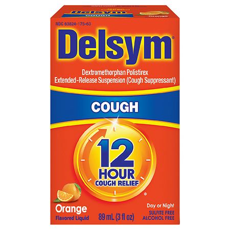 Delsym Adult Cough Suppressant Liquid Orange