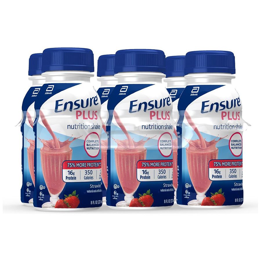 Ensure Plus Nutrition Shake, Ready-to-Drink Strawberry