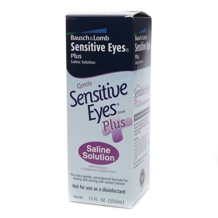 Sensitive Eyes Plus Saline Solution For Soft Contact Lenses, With Potassium