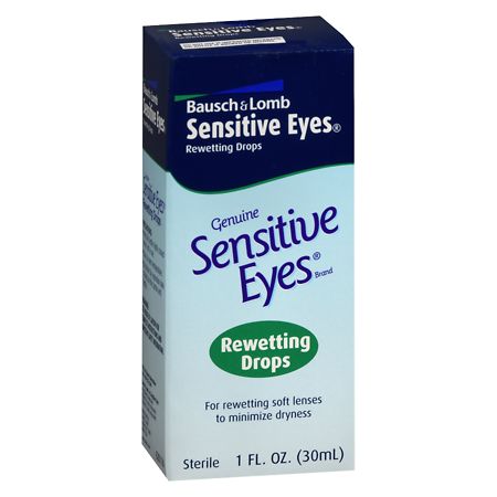 Sensitive Eyes Drops for Rewetting Soft Lenses to Minimize Dryness