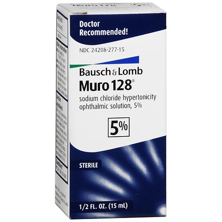 Muro 128 Sodium Chloride Hypertonicity Ophthalmic Solution 5% Drops