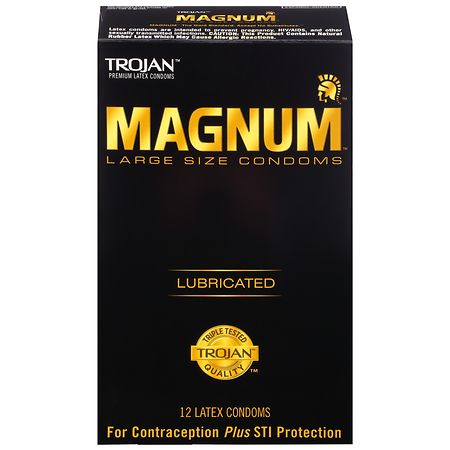 Trojan Magnum Magnum Large Size Premium Lubricated Condoms Large
