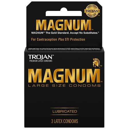 Trojan Magnum Magnum Large Size Premium Lubricated Condoms