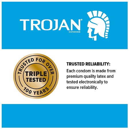 Trojan Stimulations Ultra Ribbed Lubricated Condom