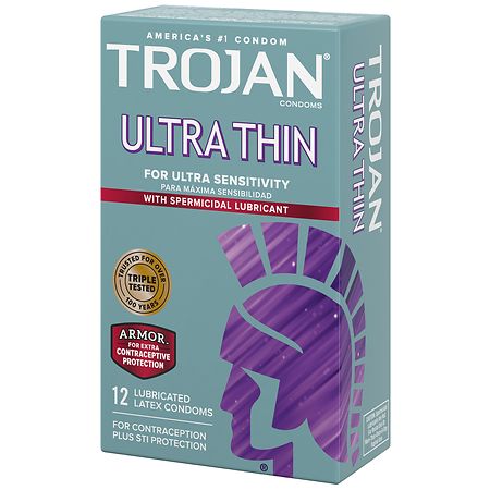 Trojan™ Ultra Thin Armor™, Spermicidal Lubricated Condoms
