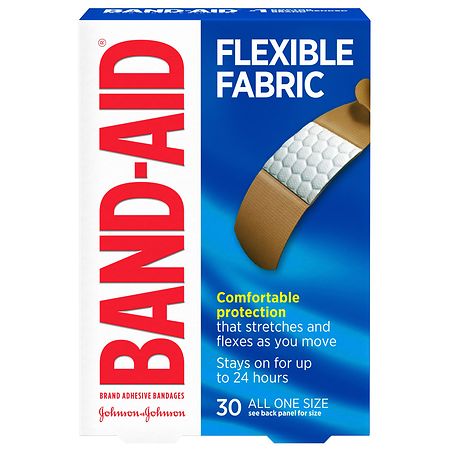 Band-Aid Flexible Fabric Adhesive Bandages 3/ 4 Inch
