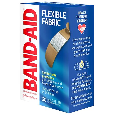 Band-Aid Flex Fabric Travel Pack - 8 Count, Pack of 12