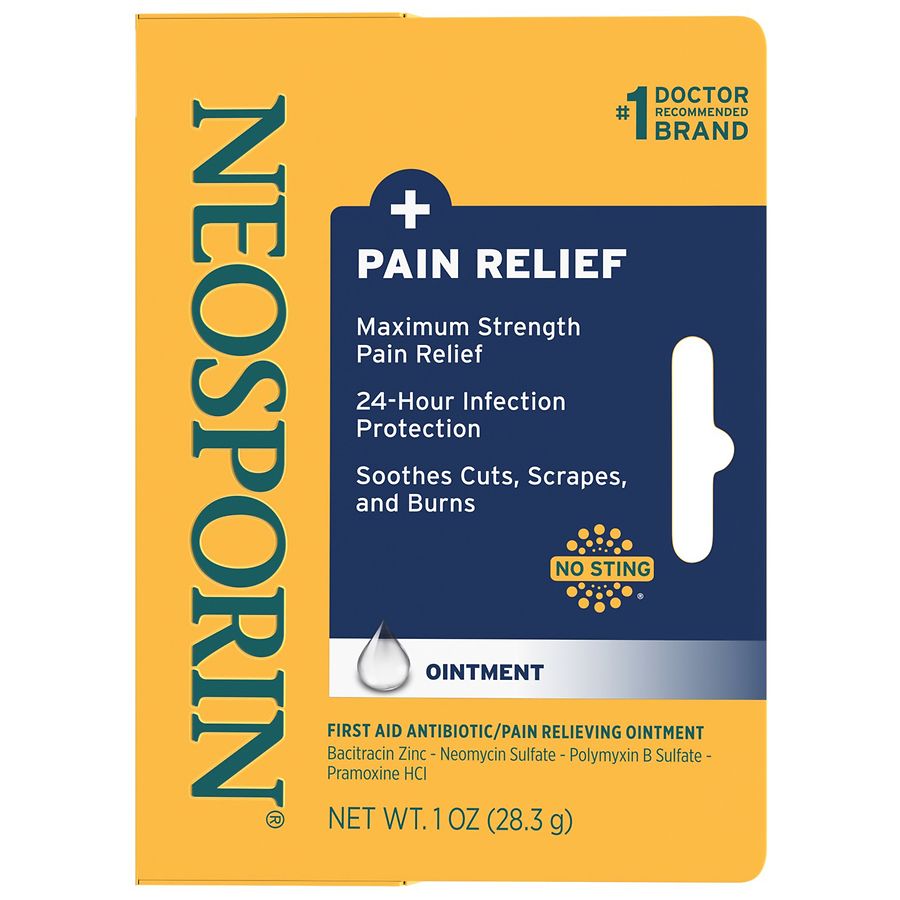 Neosporin + Pain Relief Dual Action Topical Antibiotic Ointment