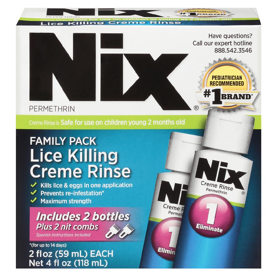 Nix Permethrin Lice Killing Creme Rinse Kit | Walgreens