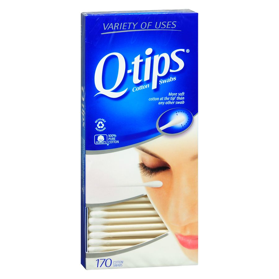 Q-tips Cotton Swabs - 375 ct