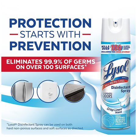 Lysol Disinfectant Spray Crisp Linen
