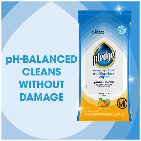 Pledge Multi Surface Clean & Dust Wipes 24CT