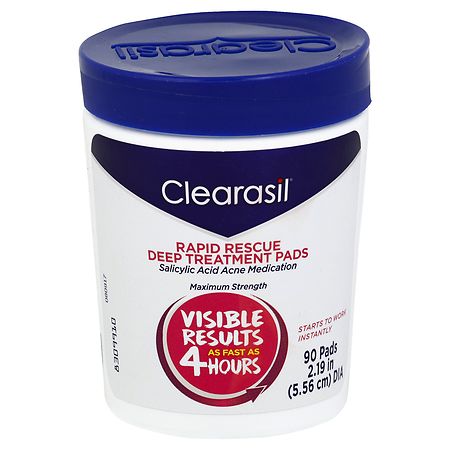 Clearasil Ultra Acne Medication Rapid Action Pads