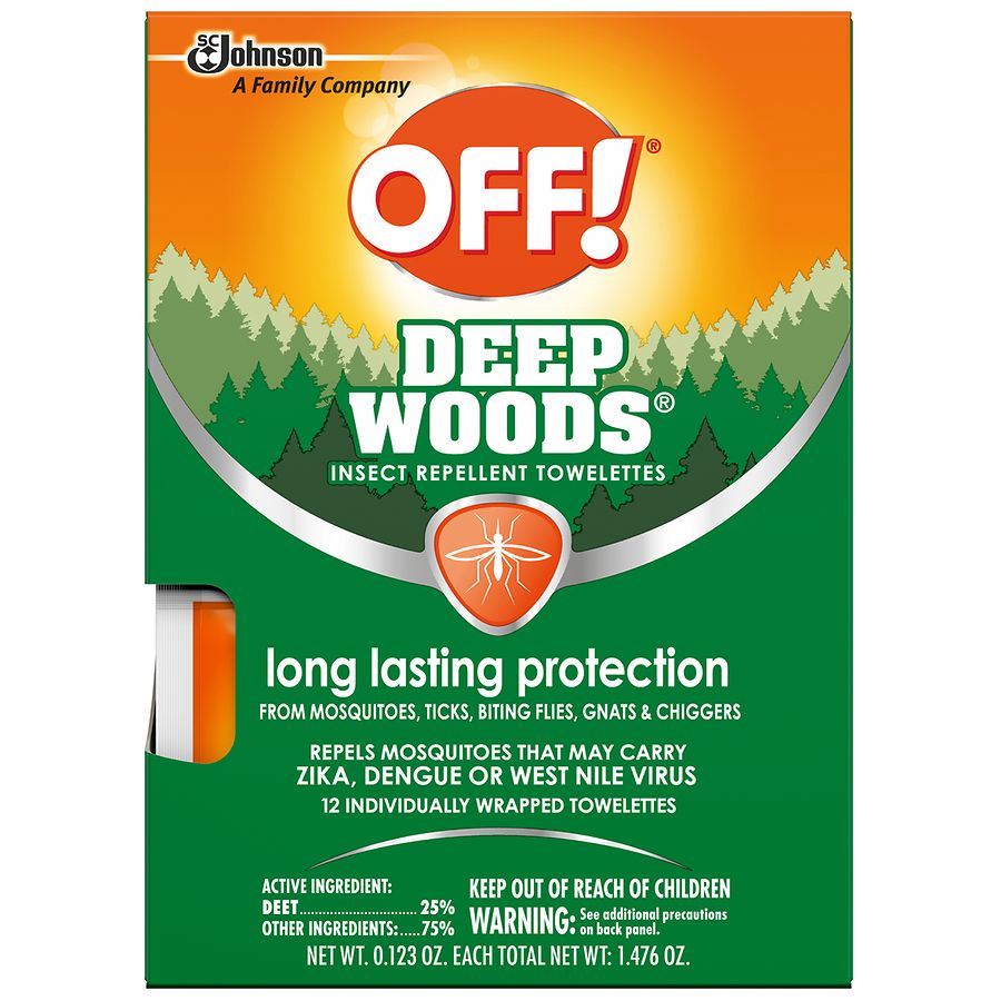 Deep Woods Off! Insect Repellent Towelettes Unscented