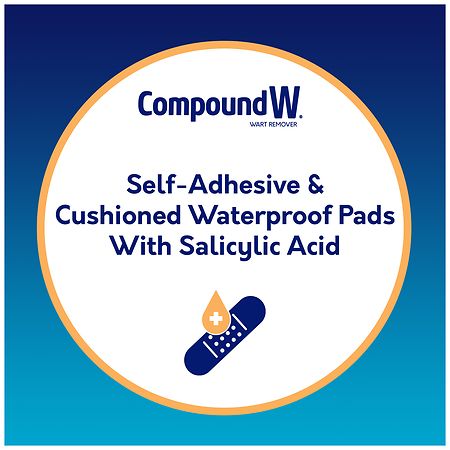 Compound W Maximum Strength One Step Plantar Medicated Foot Pads Wart  Remover