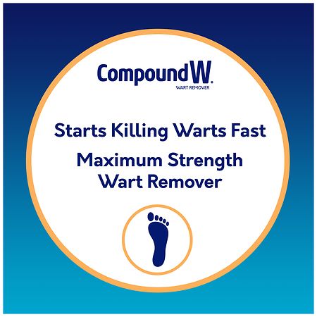 Compound W Wart Remover Medicated Maximum Strength Pads, Waterproof - 14 Ea  