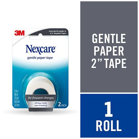  Nexcare Micropore Gentle Paper First Aid Tape, 1 in x 10 yds,  Ideal For Securing Gauze And Dressings, Wrapped, 36 Count : Health &  Household