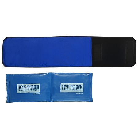 I.C.E. Down Neoprene Ice Pack Gel, Cold Wrap Therapy, Pain Relief  - Leg, Knee, Wrist, Ankle