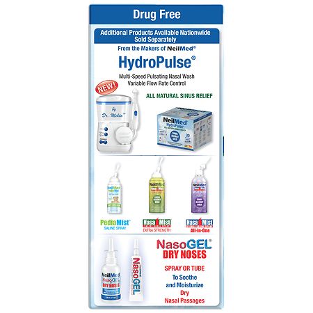 Neilmed Sinus Rinse Nasal Rinse Kit - Incl. 240 mL Rinse Bottle, Cap &  Tube, 50 Mixture Packets, Brochure