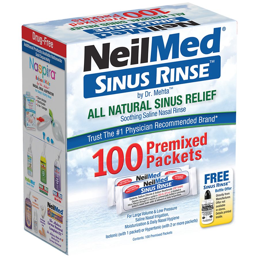 NeilMed Sinus Rinse Premixed Refill Packets