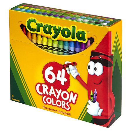 Crayola Crayon Set with Sharpener Assorted Colors