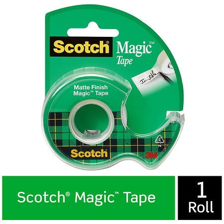 Scotch Magic Tape Refill 3 Rolls, 3/4 x 1500 per Roll Original Matte  Finish