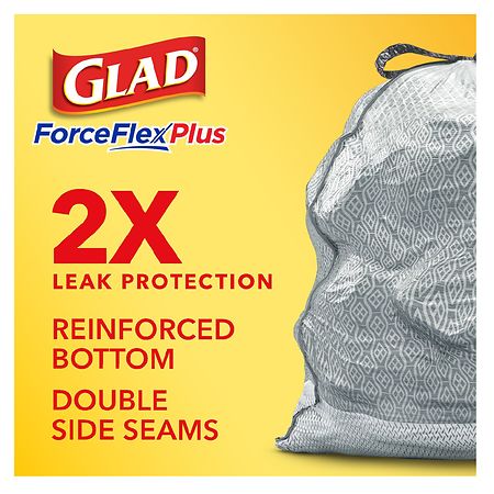 Glad Febreze Fresh Clean Small Trash Quick Tie Bags Value Pack, 52