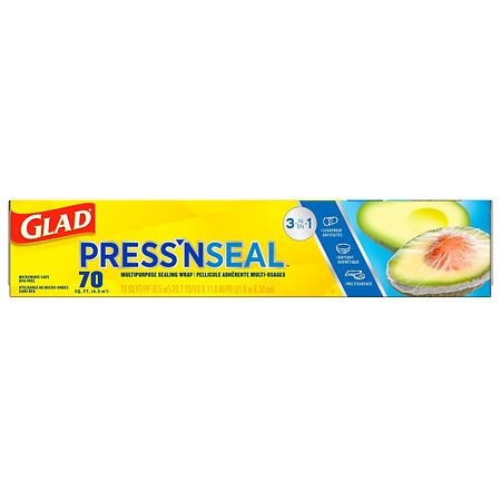 Glad Press'n Seal Food Plastic Wrap - 140 Square Foot Roll