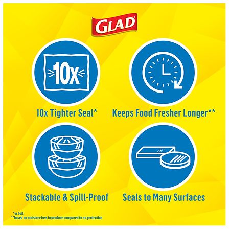 Glad Press'n Seal Freezer Sealable Wrap, 50 Sq Ft