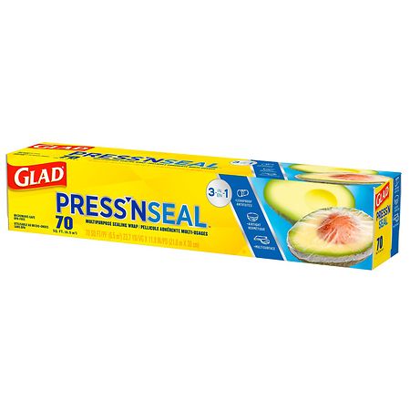 Glad Press'n Seal® Plastic Food Wrap, 140 sq. ft. Roll