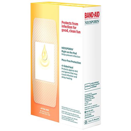Band-Aid Brand Bandages with Neosporin Antibiotic, Extra Large Ingredients  - CVS Pharmacy