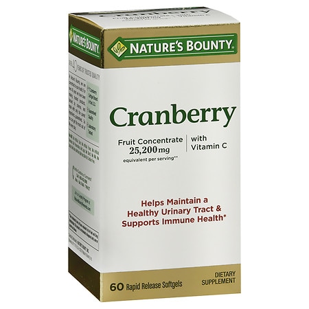 Nature's Bounty Triple Strength Natural Cranberry Softgels