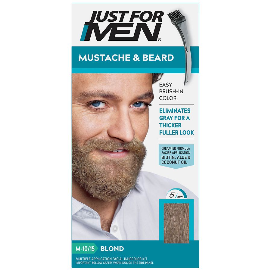 Just For Men Mustache & Beard Color Kit, M-10 15 Blond 