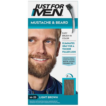 Just For Men Mustache & Beard Color Kit M-25 Light Brown
