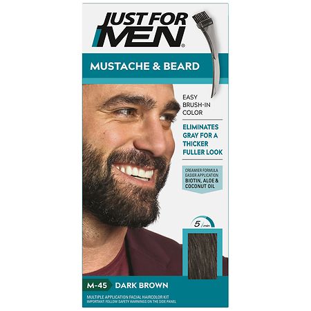 Just For Men Mustache & Beard, Dark Brown M-45